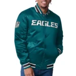 Philadelphia Eagles Closer Midnight Green/silver Satin Jacket