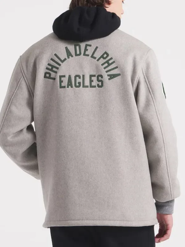 Philadelphia Eagles Coaches Heather Gray Wool Jacket