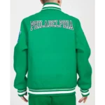 Philadelphia Eagles Crest Emblem Kelly Green Varsity Wool Jacket