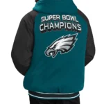 Philadelphia Eagles Defender Green Hoodie Varsity Jacket