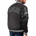 Philadelphia Eagles First Rounder Black Varsity Jacket