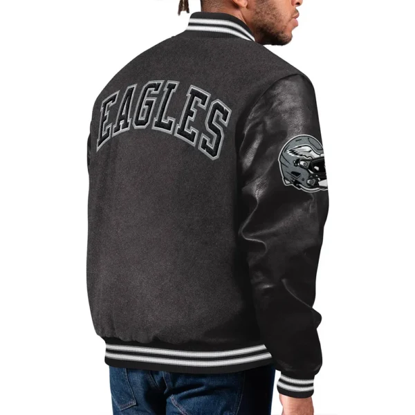 Philadelphia Eagles First Rounder Black Varsity Jacket