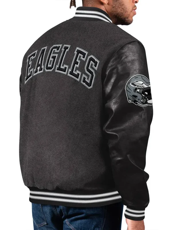 Philadelphia Eagles First Rounder Black Varsity Jacket