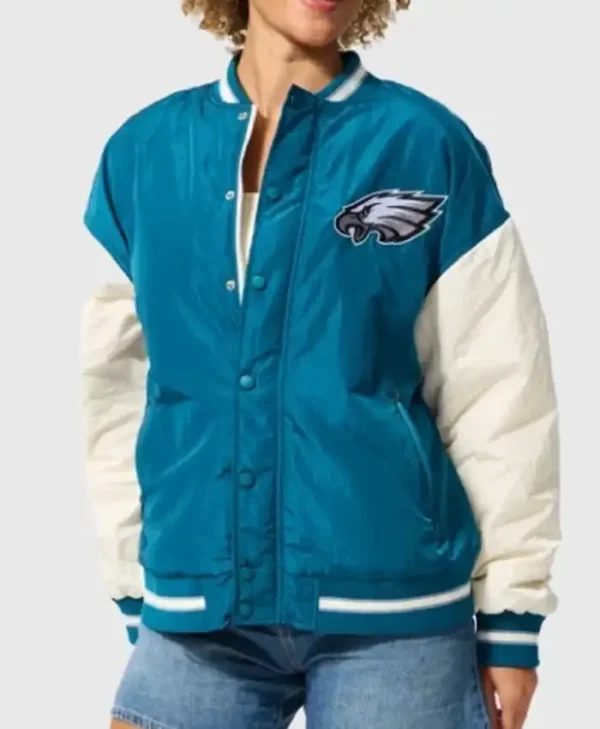 Philadelphia Eagles Full Snap Bomber Jacket