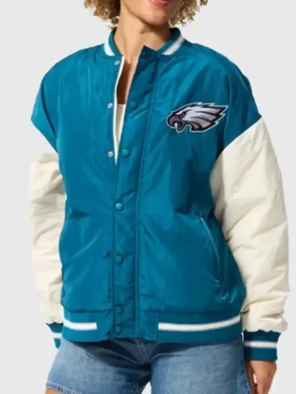 Philadelphia Eagles Full Snap Bomber Jacket