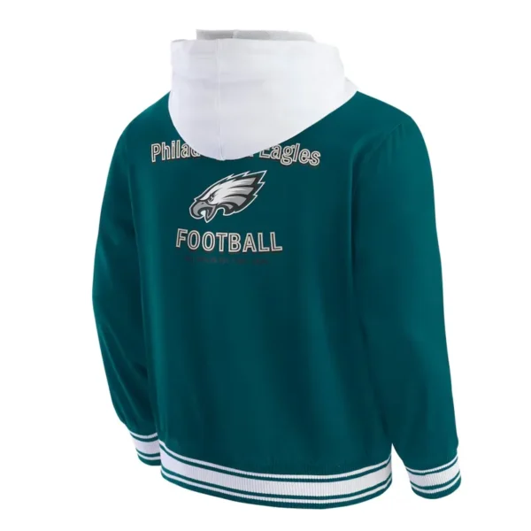Philadelphia Eagles Midnight Green Cotton Hooded Jacket