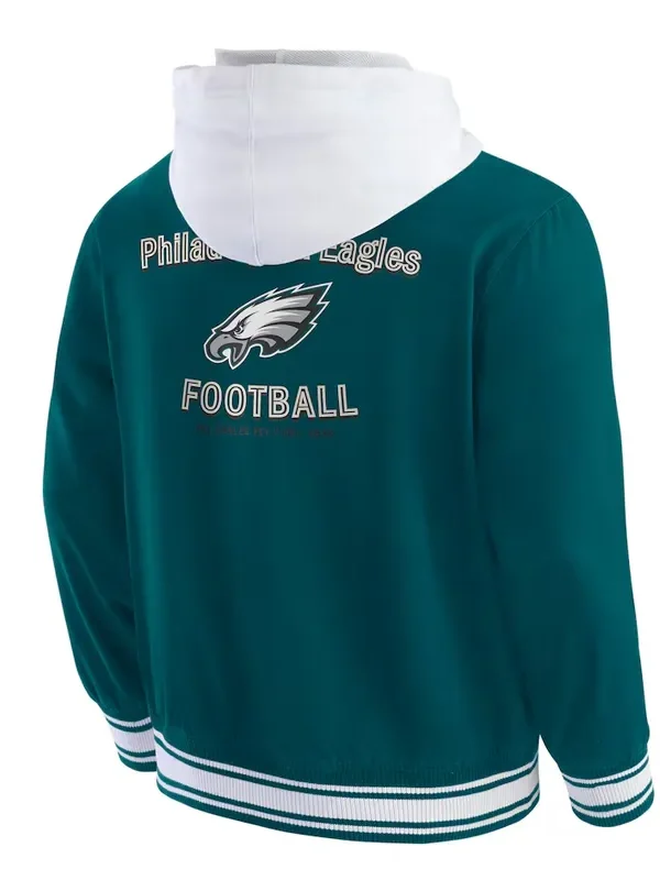 Philadelphia Eagles Midnight Green Cotton Hooded Jacket