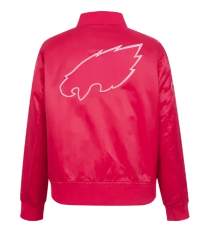 Philadelphia Eagles Triple Pink Satin Jacket