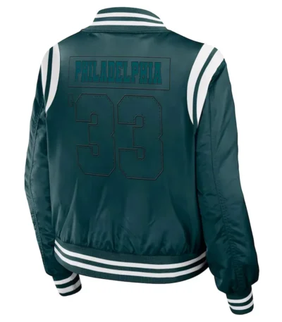 Philadelphia Eagles Green Bomber Full-zip Jacket
