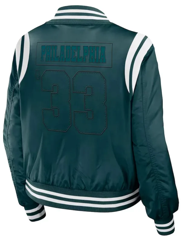 Philadelphia Eagles Green Bomber Full-zip Jacket