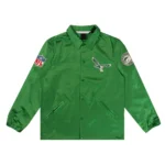 Philadelphia Eagles Green Satin Windbreaker