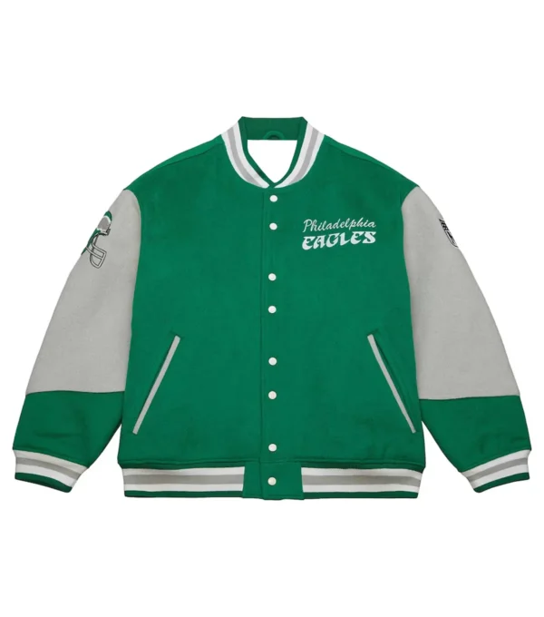Philadelphia Eagles Green Varsity Jacket