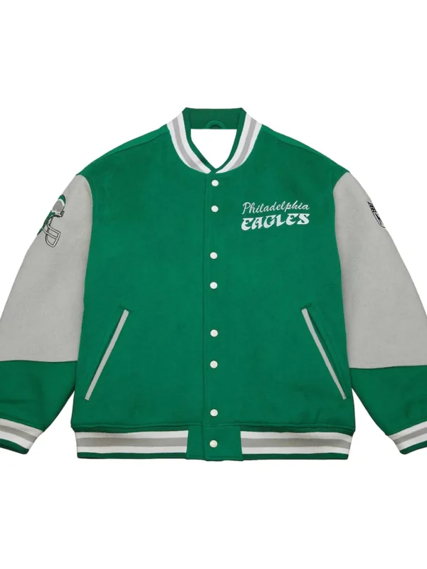 Philadelphia Eagles Green Varsity Jacket