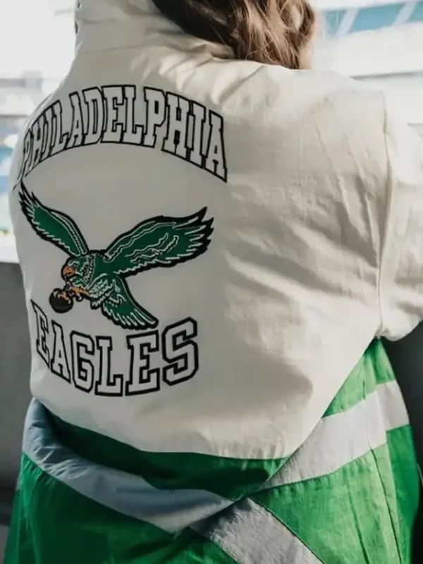 Philadelphia Eagles Green and White Starter Jacket