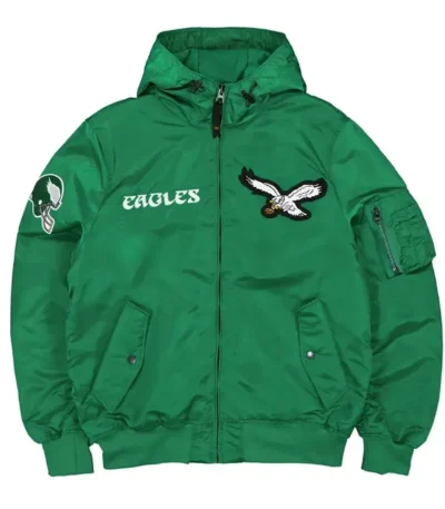Philadelphia Eagles Historic L-2b Hooded Bomber Jacket