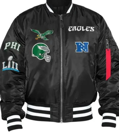 Philadelphia Eagles Kevin Hart Black Bomber Jacket