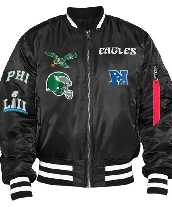 Philadelphia Eagles Kevin Hart Black Bomber Jacket