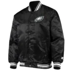 Philadelphia Eagles Locker Room Black Satin Jacket