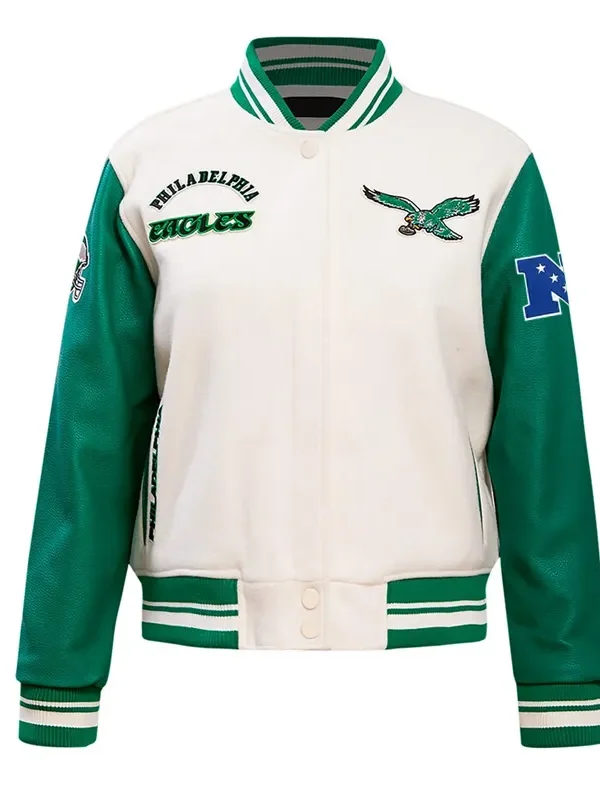 Philadelphia Eagles Mary Kate Morrissey Varsity Jacket