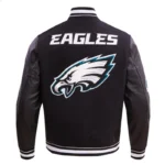 Philadelphia Eagles Mashup Rib Varsity Wool/leather Jacket