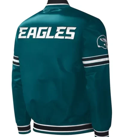 Philadelphia Eagles Midfield Green Satin Jacket