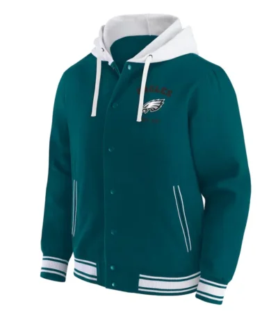Philadelphia Eagles Midnight Green Cotton Hooded Jacket