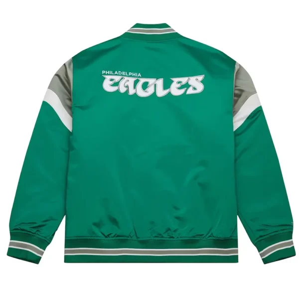 Philadelphia Eagles Midweight Kelly Green Satin Jacket