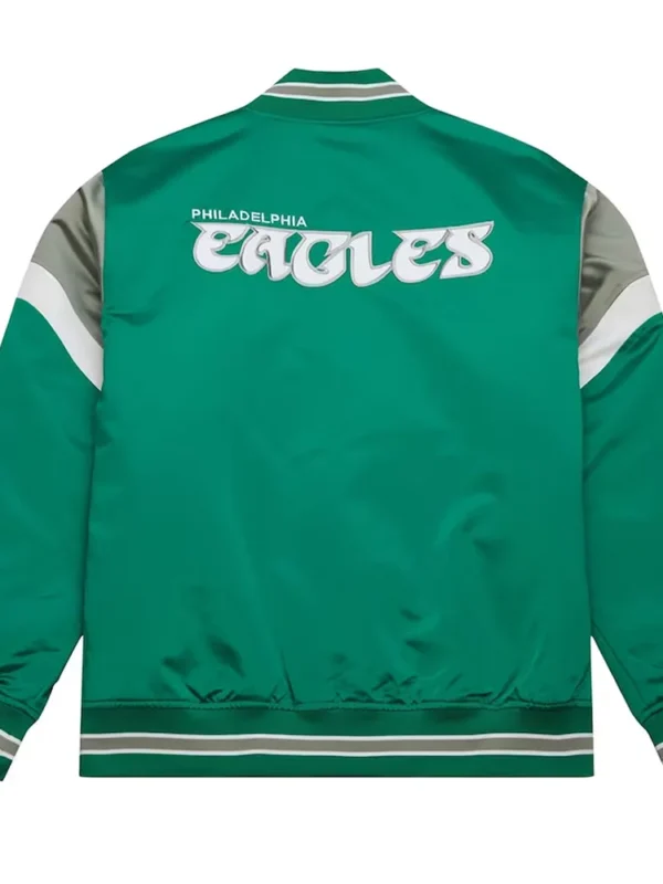 Philadelphia Eagles Midweight Kelly Green Satin Jacket