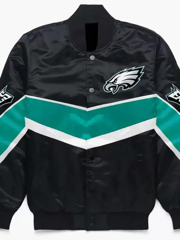 Philadelphia Eagles Multicolor Satin Jacket