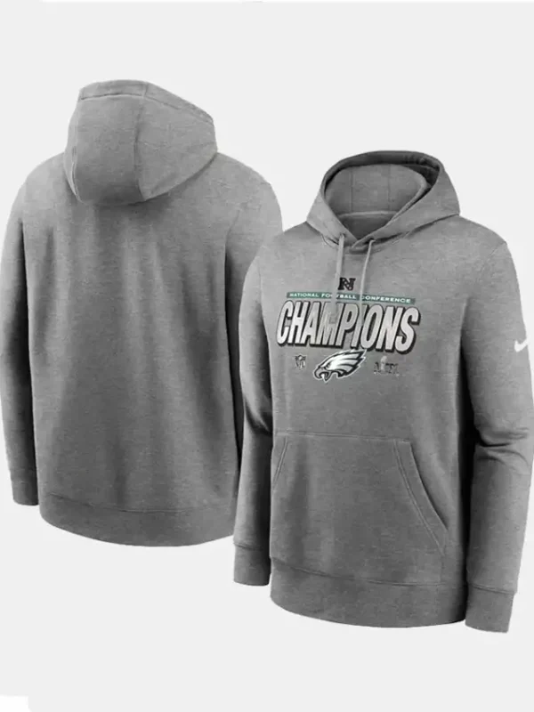 Philadelphia Eagles NFC Champions Grey Hoodie