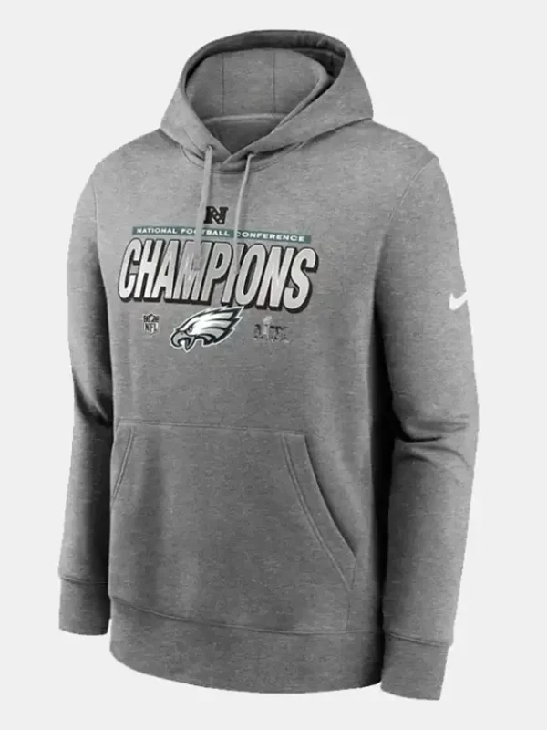 Philadelphia Eagles NFC Champions Grey Hoodie