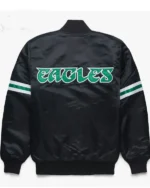 Philadelphia Eagles Nfl Satin Black Jacket