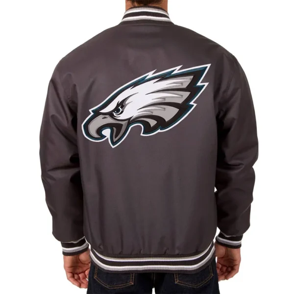 Philadelphia Eagles Poly Twill Gray Jacket