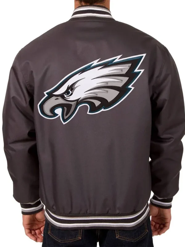 Philadelphia Eagles Poly Twill Gray Jacket