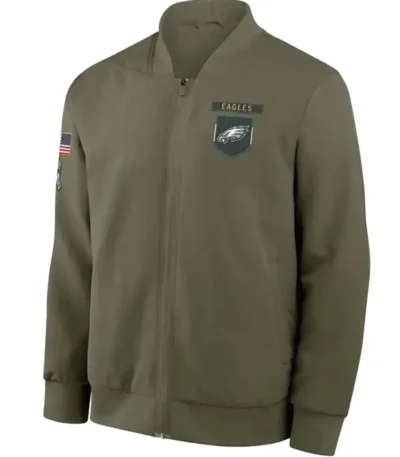 Philadelphia Eagles Sideline Full-Zip Bomber Jacket