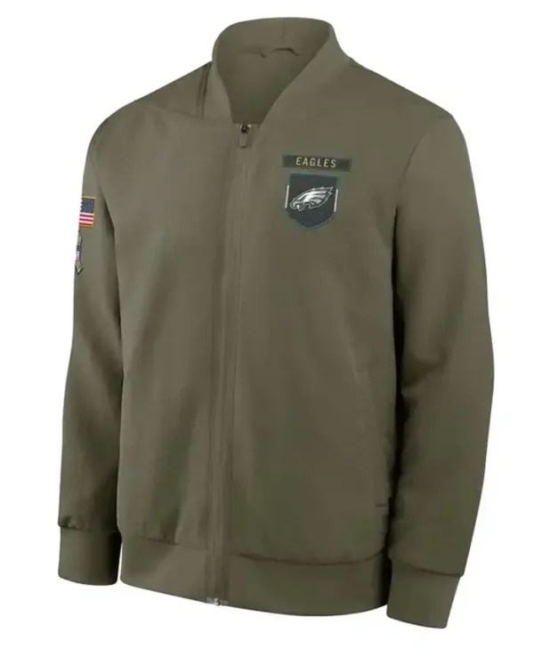 Philadelphia Eagles Sideline Full-Zip Bomber Jacket