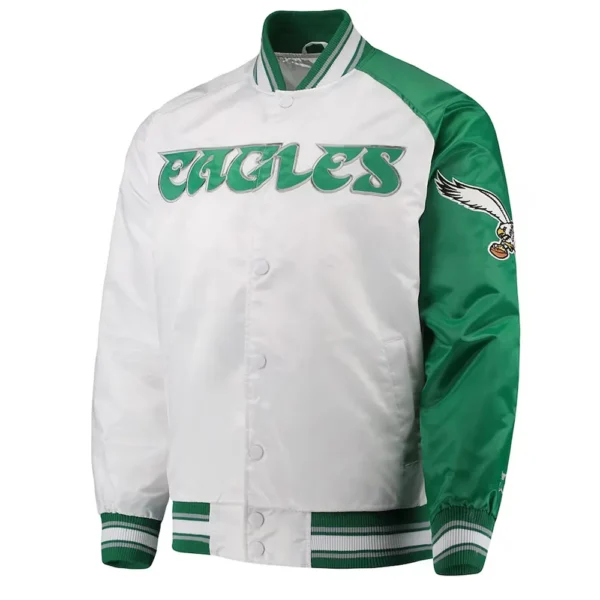 Philadelphia Eagles Start Of Season White Green Jacket