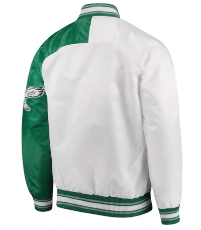 Philadelphia Eagles Start Of Season White Green Jacket