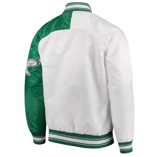 Philadelphia Eagles Start Of Season White Green Jacket