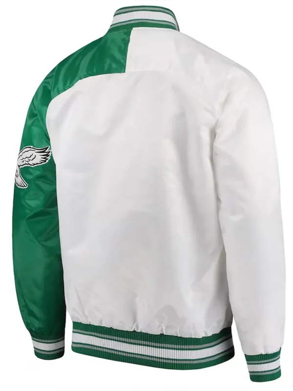 Philadelphia Eagles Start Of Season White Green Jacket