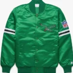 Philadelphia Eagles Striped Satin Jacket