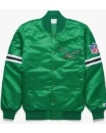 Philadelphia Eagles Striped Satin Jacket