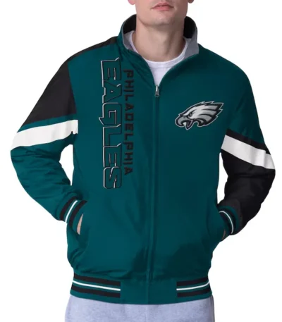 Philadelphia Eagles Strong Arm Green Full-zip Jacket