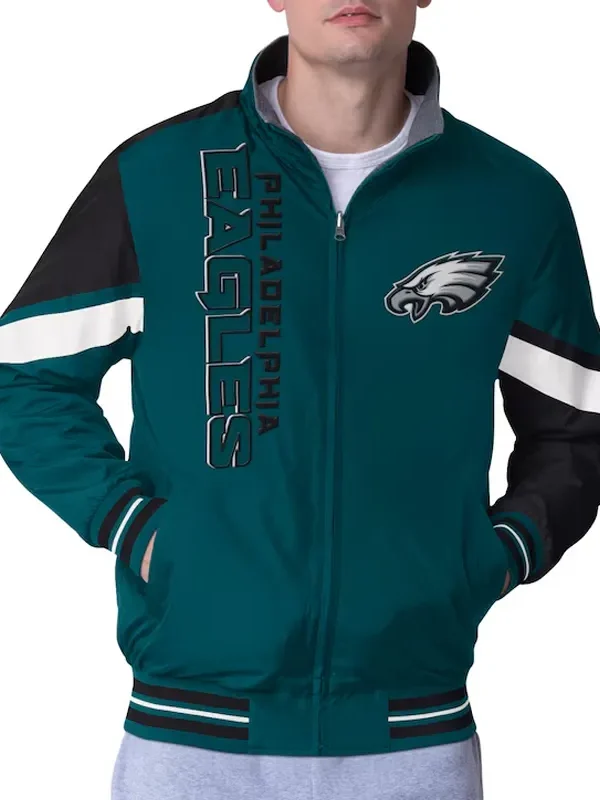 Philadelphia Eagles Strong Arm Green Full-zip Jacket