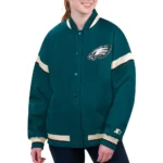 Philadelphia Eagles Tournament Midnight Green Varsity Jacket