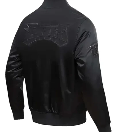 Philadelphia Eagles Triple Black Satin Jacket