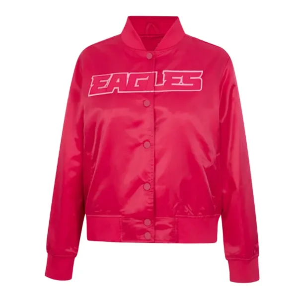 Philadelphia Eagles Triple Pink Satin Jacket