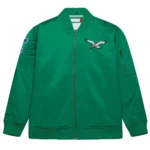 Philadelphia Eagles Vintage Logo Green Lightweight Satin Jacket