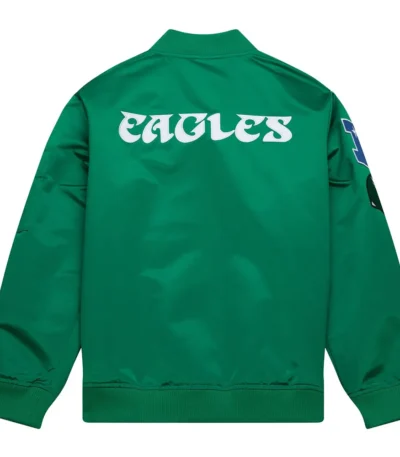 Philadelphia Eagles Vintage Logo Green Lightweight Satin Jacket