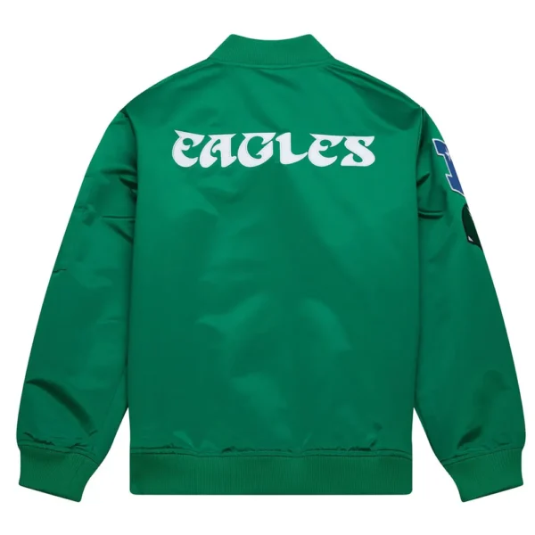 Philadelphia Eagles Vintage Logo Green Lightweight Satin Jacket